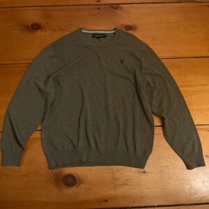 U.S. Polo Assn. Men's grey/olive Crewneck Sweater